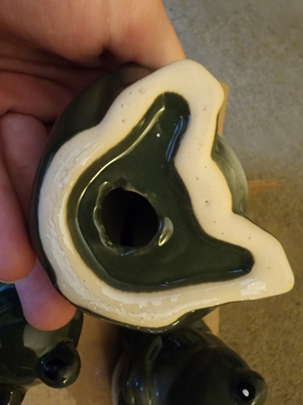 Green Ceramic Frog Figurine Set - Home Accents - Picture 4 of 9